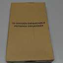 MUDEELA Pots and Pans Organizer Rack for under Cabinet, Expandable 11.81''-22.85'' Pot Lid Kitchen Cabinet Organizer Holder with 10 Adjustable Compartment Cutting Board Organizer for Pan Lid, Bakeware