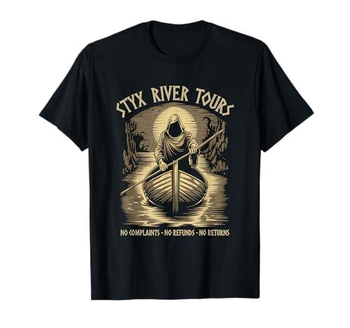 Styx River Tours Funny Greek Mythology T-Shirt, Size S