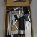 KEENTECH Pneumatic Staple Gun 22 Gauge, Air Upholstery Stapler with 3765pcs 3/8" Crown Staples 1/4"-5/8", Ready-to-Use Air Staple Gun with Staples, Safety Trigger, for Wood Furniture Fabric Leather (Silver)