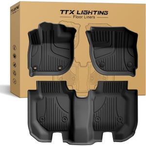 Floor Mats Fit for Honda HR-V HRV 2016-2022 - Front and Rear Row Liner Automotive Floor Mats - All-Weather Protection TPE Car Floor Liners HRV Accessories Black