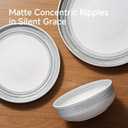 Stoneware Dinnerware Set for 4, 12-Piece Ceramic Plates & Bowls