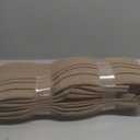 TWODRAPES Pinch Pleated Neutral Linen Curtains 2 Panels Set Living Room Dining Pinch Pleat Back Tab Light Filtering Farmhouse Boho Retro Window Curtain Drapes 84 Inch Length Latte Tan Brown