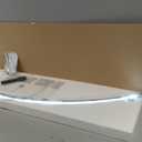 Dimmable LED Floor Lamp with 3 Color Temperatures, Ultra Bright 2000LM Brushed Nickel Arc Floor Lamps for Living Room, Modern Tall Lamp with Remote Control Reading Floor Lamp for Bedroom Office