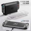 2 x ProCase Protective Cover for Nintendo Switch 2 2025, Case with Ergonomic Grip, Shell for Switch 2, Soft TPU Protector Accessories, Anti-Scratch, Easy to Install -Clear