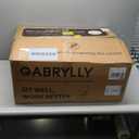GABRYLLY Ergonomic Office Chair with Adjustable Lumbar Support, 3D Armrests & Headrest, 135 Reclining Chair with Footrest & Large Steel Base,300LBS Swivel Desk Chair(GYMN01) (Black)