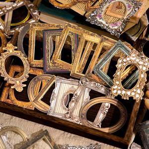 180 Sheets Hollow Photo Frame Materials Vintage Paper Scrapbook Paper,Lace Frames Background Decorative Paper Scrapbooking Paper Retro Cutout Collage Paper For Junk Journal Crafts Scrapbook Supplie