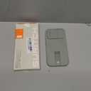 SURITCH for iPhone 15 Pro Case with Magnetic Camera Slide Cover and Adjustable Kickstand, Compatible with MagSafe, Shockproof Bumper Case Slim Protective Cover 6.1 Inch, Green