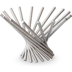 IBWell Creative Stainless Steel Rotation Fruit Basket Bowl Stand Holder for Kitchen Counter/Countertop Home Decor(Normal-Silver)