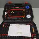 Compression Tester Automotive 46Pcs Petrol & Diesel Compression Tester Kit for HDI/TDCi/Pumpe Duse Engine Cylinder Leak Down Tester Kit with Compression Gauge,Dual-Meter Leak Detector, Adapters