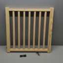 YOCAN Non-Painted Wood FreeStanding Pet Gate for Dogs,Wooden Dog Gates for Doorways, Stairs,The House, Dog Fences Indoor Puppy Gate-2 Panel H:23