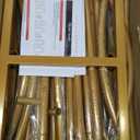 Open Arch Backdrop Stand,Double Arch Frame U Shaped Wedding Arches for Wedding Ceremony Birthday Party Bridal Baby Shower Photo Booth Garden Floral Balloon Arch Decoration (7.2x4.4FT(HW), Gold)