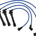 High Performance Spark Plug Wires Compatible with CL Accord Civic (del sol) Odyssey Oasis 1.6L 2.2L 2.3L L4 Gas 1994 1995 1996 1997 1998 1999 2000 2001 2002 Blue