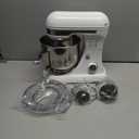 P'rich Electric Stand Mixer Guard 12 Speeds With Whisk, White