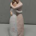 Mother Daughter Hug Figurine  Handcrafted Resin Collectible Figurines Home Decor, Sentimental Gift for Mom Birthday, Mothers Day, Thanksgiving, Christmas, Purple