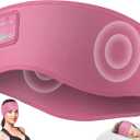 MUSICOZY Sleep Headphones Headband Bluetooth 5.4 Wireless Headband Headphones for Sleeping for Side Sleeper with Ultra-Thin HD Stero Speaker for Workout(Pink)