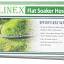LINEX Garden Flat Soaker Hose 1/2" x 25 ft for Garden Beds Drip Sprinkler Hoses Heavy Duty Save Water 80%