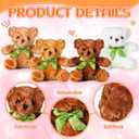 HyDren 24 Pcs Valentines Day Bears Bulk 8 Inch Bears Stuffed Animals Small Soft Bear Plush Stuffed Toy with Bow Tie for Birthday Wedding Valentine Party Gift Favors(Multicolor)