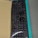 Logitech K120 Wired Keyboard for Windows, USB Plug-and-Play, Full-Size, Spill-Resistant, Curved Space Bar, Compatible with PC, Laptop - Black