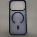 SUPFINE Magnetic for iPhone 17 Pro Case (Compatible with MagSafe)(Military Grade Drop Protection) Translucent Matte Shockproof with Anti-Fingerprint Phone Cover,Navy Blue