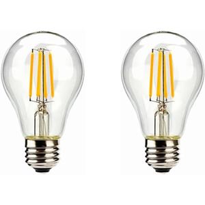 LED Light Bulbs Warm White 2700K 2W 3V A60 A19 E26/E27 Edison Screw Base 20W Equivalent for for Outdoor Solar Lights,Pack of 2