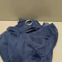 DUALIFE Navy Blue Sheer Curtains 63 Inch Length for Bedroom Dark Blue Sheer Curtains Panels with Grommet Sheer Voile Superior Drapes for Living Room 52 x 63 Inch Length 2 Panels Indigo Blue