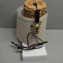 Rattan Table Lamp for Living Room with 2 USB Ports, 27In Tall Bedroom Table Lamp with Hand-made Seagrass Base, Rustic Farmhouse Large Bedside Nightstand Lamp for End Table, E26 Socket, Rotary Switch