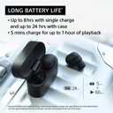 Sony WF-1000XM6 The Best Truly Wireless Noise Cancelling Earbuds (2026 Model), Bluetooth in-Ear Headphones, with Studio-Quality Sound, Up to 24 Hours of Battery Life, Black