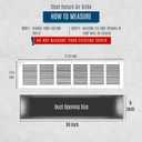 Fits 30x6 Duct Opening | Steel Return Air Grille by Handua