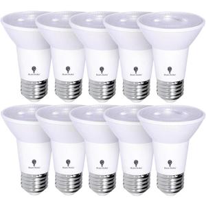 10 Pack PAR20 Outdoor LED Flood Light Bulb 8W 75 Watt Equivalent 500 Lumens Dimmable Waterproof E26 5000K Daylight LED Flood Light Bulbs for Security Led Spotlight Indoor Recessed Light Bulbs