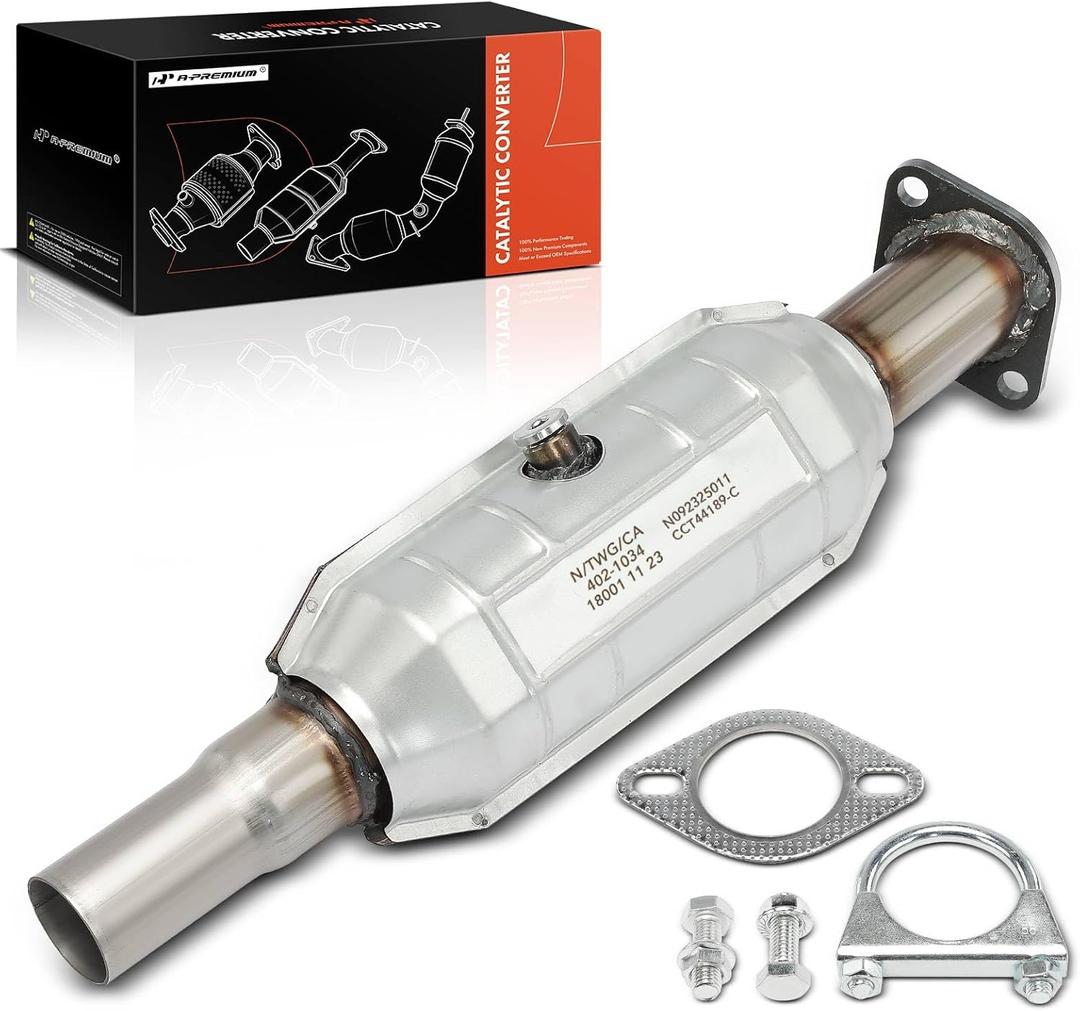 A-Premium Rear Catalytic Converter Kit Direct-Fit Compatible with Kia - 2014 2015 2016 2017 2018 2019 - Soul 2.0L, EPA Compliant
