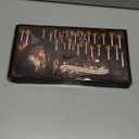 Floating Candles with Wand, 18pcs Hanging Candles Christmas, Warm LED Flickering Flameless Taper Candle with Remote, 6.7in Battery Operated Magic Candle for Home Party Christmas Decorations