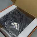 Znclces 2025 Upgraded 10" 1200W Slim Under Seat Powered Car Subwoofer, Car/Truck Sub Built in Amplifier for Outstanding Heat Dissipation, Powerful bass and Blue LED Ambient Light (Coloful Light)