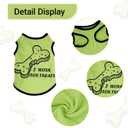 hoyuwak 8 Pieces Pet Shirts Funny Dog Printed Clothes Breathable Cool Puppy Sleeveless Vests for Summer, M