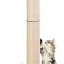 Heavy Duty Cat Scratching Post, 35 Inch Tall Cat Scratcher Cat Tree Tower with Hanging Ball for Indoor Cats Adults, Sisal Scratching Post with Toys