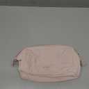 BAGSMART Makeup Bag Travel Toiletry Bag, Puffy Padded Make Up Bags for Women Makeup Organizer Case, Wide-open Pouch Purse Travel Essentials Toiletries Accessories Brushes, Pink