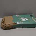 TEXAS LINEN CO. 100% Organic Cotton Queen Percale Sheet Set - Taupe Cotton Percale Sheets Queen, 4 Piece Percale Sheets Queen Size, Crisp, Cooling Sheets, 16" Deep Pocket Hotel Sheet Queen Size