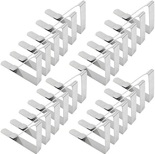 Latomex Tablecloth Clips, Set of 24 Extra Large Table Cover Cloth Clamps for Home Party & Picnic(Up to 2.7")