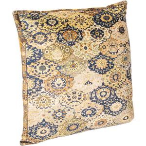 Creative Co-Op Cotton Velvet Square Design Pillow, Multicolor