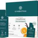CYMBIOTIKA Liposomal Glutathione – PQQ, CoQ10, Detox & Skin Support With PQQ, CoQ10 & vitamin B2. Sunflower liposomal delivery. Vegan, non-GMO, third-party tested. Citrus Vanilla, 26 packets (EXP: 06/2027)