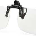 Reading Glasses Clip On and Flip Up Blue Light Blocking Magnifying Glasses Magnifiers Lenses Readers for Unisex (Transparent, 2.5) (Transparent)