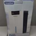 KeepGlad Dehumidifier, 98OZ Dehumidifiers for Home(1000sq.ft), Humidity Display Dehumidifier for Basement Bathroom Bedroom, Auto Shut Off, Washable Filter, Drain Hose, Timer, 7 Ambient Lights, gray