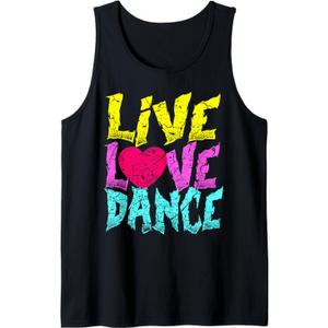 Live Love Dance Dancing Tank Top, Size M