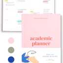 Lamare Academic Planner 2026 College Essentials  Undated Weekly College Student Planner for Homeschool, High School, College & Nursing Students (Pink)