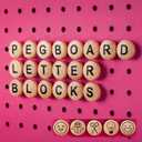 Craft Room Pegboard Letters for Pegboard Craft Peg Board Organizer Accessories | 115 Pegboard Decoration Blocks with Emojis - Round