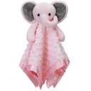 Pro Goleem Baby Girl Gifts Elephant Security Blanket with Stuffed Animal Snuggle Toy Lovey Soft Lovie Baby Registry Search for Infant and Toddler Pink 16 Inch