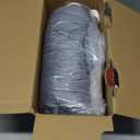 Homemate Heated Blanket Electric Throw - 50"x60" Heating Blanket Throw 1/2/4/6/8 Hours Auto-Off 10 Heat Level Over-Heat Protection Flannel Sherpa ETL Certification (Light Grey)