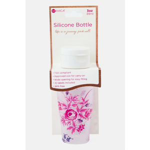 Miamica Refillable Travel Silicone Bottles 89 Ml, Purple