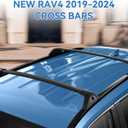 220LBS Roof Rack Cross Bars for 2019-2025 RAV4 XLE XSE Premium Limited Hybrid LE with Side Rails, Lockable Aluminum Crossbars Cargo Rooftop Luggage Canoe Kayak Bicycle roof Bag