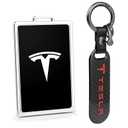 Tesla Key Card Holder Case Compatible with Model 3 Y Key Protector Cover Carbon Fiber Accessories Key Chain Keyring