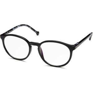 Prospek Blue Light Glasses for Kids (+1.0 Magnification), High Optical Quality Clear Lenses, SHARP. Computer Blue Light Blocking Glasses for Children 5-12y.o (Black)